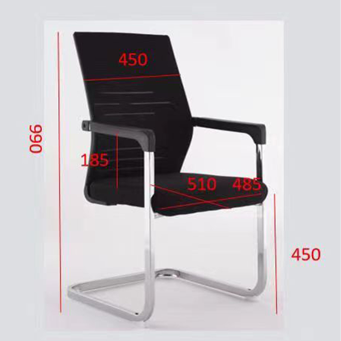 Modern Wholesale Steel Structure Plastics Student Training Meeting Conference Task Fixed Bow Base Leg Mesh Office Chair