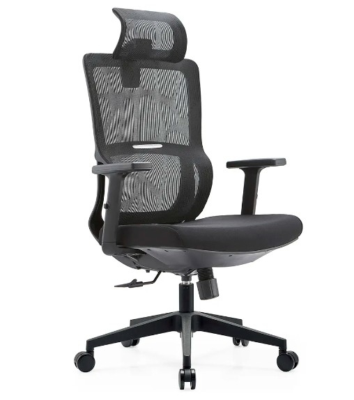 Black Full Mesh Mesh Furniture Lumbar Support Massage Modern Wholesale Armrest Comfort Fabric Ergonomic Office Chair