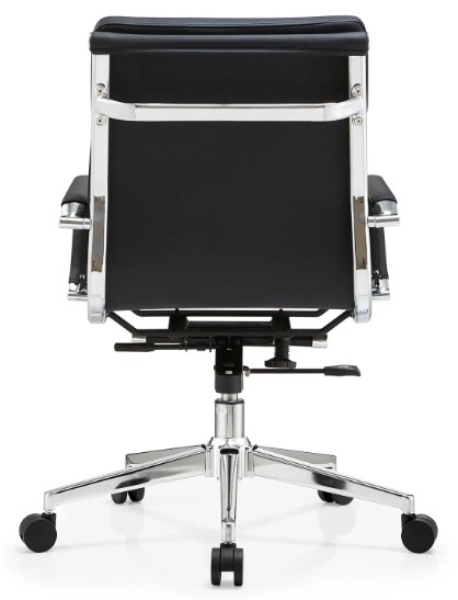 Pu Leather Boss Mid-back Metal Frame Ergonomic Office Furniture Adjustable Swivel Executive Office Chair