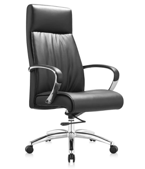 High Back Pu Leather Ergonomic Adjustable Swivel Office Chair
