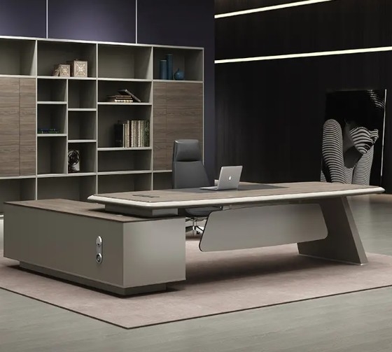 High End Ceo Table Modern Office Furniture Luxury Executive Office Desk Office Table With Side Table And Drawer Cabinet