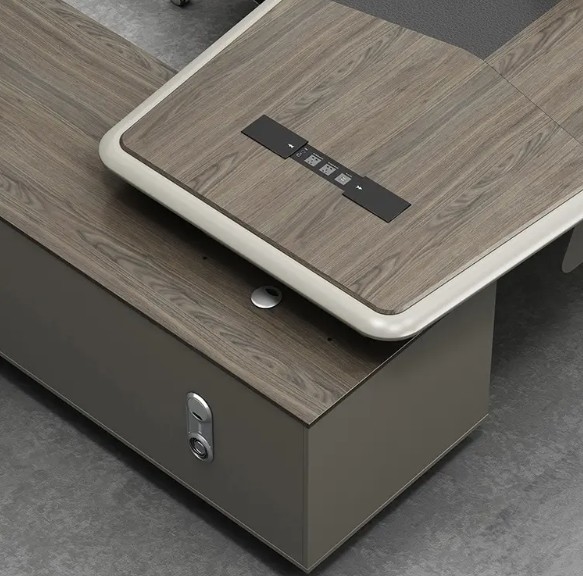 High End Ceo Table Modern Office Furniture Luxury Executive Office Desk Office Table With Side Table And Drawer Cabinet