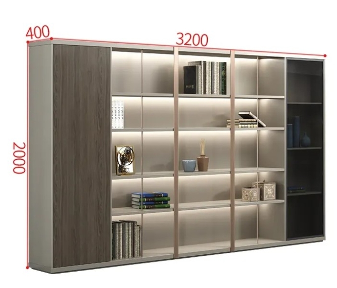 Factory Hot New Commercial Furniture Office Large Bookshelf Mfc File Storage Office Cabinet