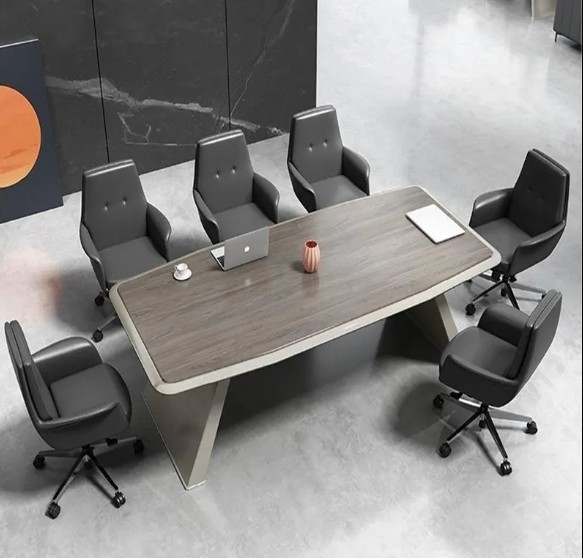 Modern Simple Office Funiture Rectangular Negotiation Conference Meeting Room Table