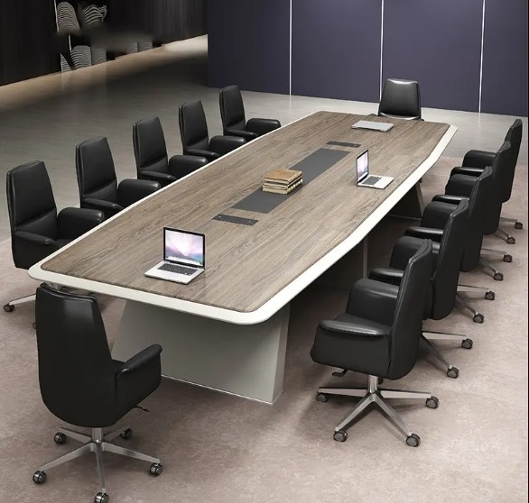 Modern Simple Office Funiture Rectangular Negotiation Conference Meeting Room Table
