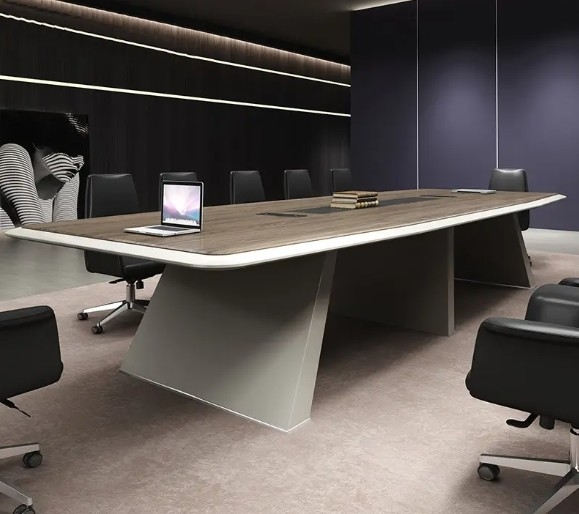 Modern Simple Office Funiture Rectangular Negotiation Conference Meeting Room Table