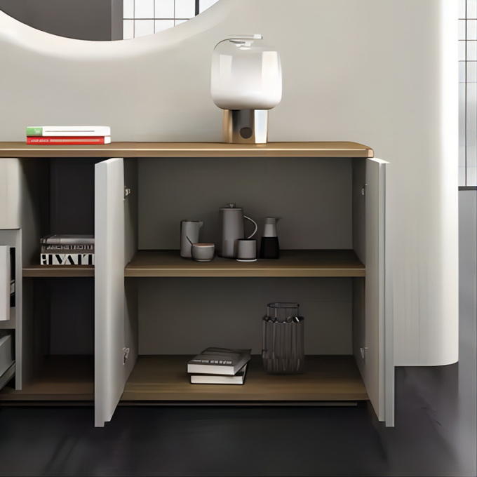 Light Luxury Wind Entry Door Modern Simple Storage Partition Office Furniture Tea Water Cabinet
