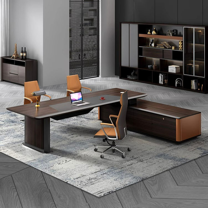 Factory Custom Wholesale Luxury Design Ceo Boss Executive Office Desk Modern Boss Desk Manager Office Table Ceo Desk Luxury