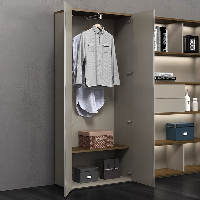Modern Wooden Particle Board Office Storage File Cabinet with Large Capacity Drawers
