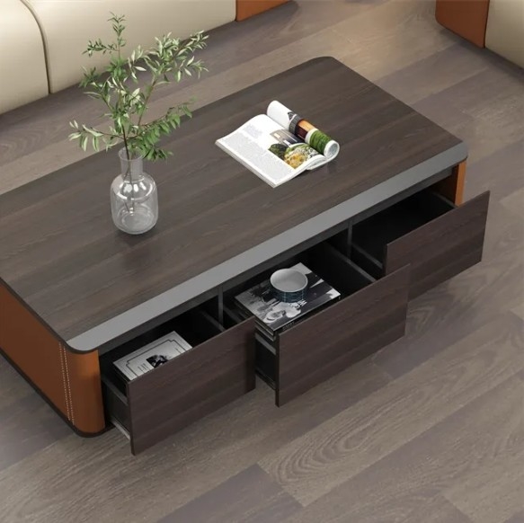 office furniture wooden square storage cupboard with door small display table corner table for coffee tables