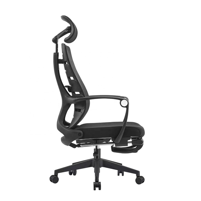 Premium Ergonomic Office Chair for Long Hours of Comfortable Sitting Adjustable Black Mesh Executive Desk Chair