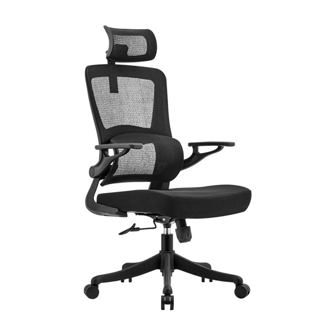 High Back Executive Office Chair Modern Mesh Swivel Bank Chair with Adjustable Headrest Revolving Leather Fabric Lift Chair