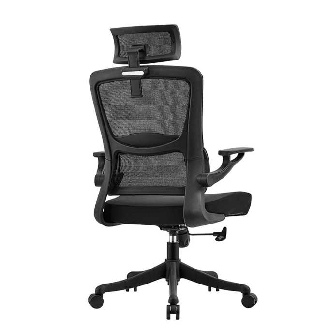 High Back Executive Office Chair Modern Mesh Swivel Bank Chair with Adjustable Headrest Revolving Leather Fabric Lift Chair