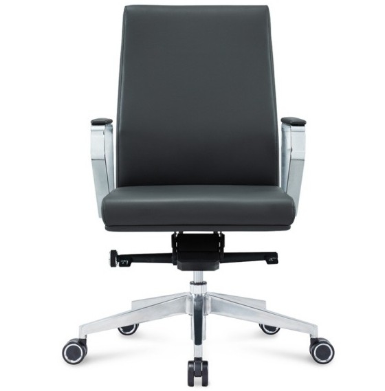Mid back leather boss office swivel desk chair reclining massage ergonomic office chair with caster wheel