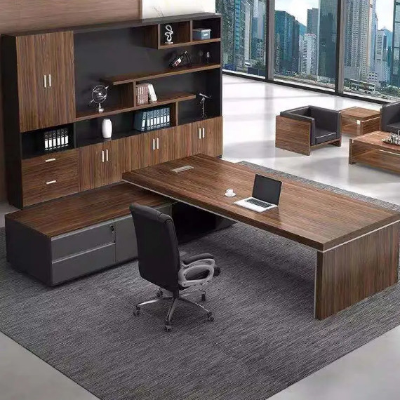 Factory Made Customized Modern Manager Office Furniture L Shape Table Office Executives Large Class Desk