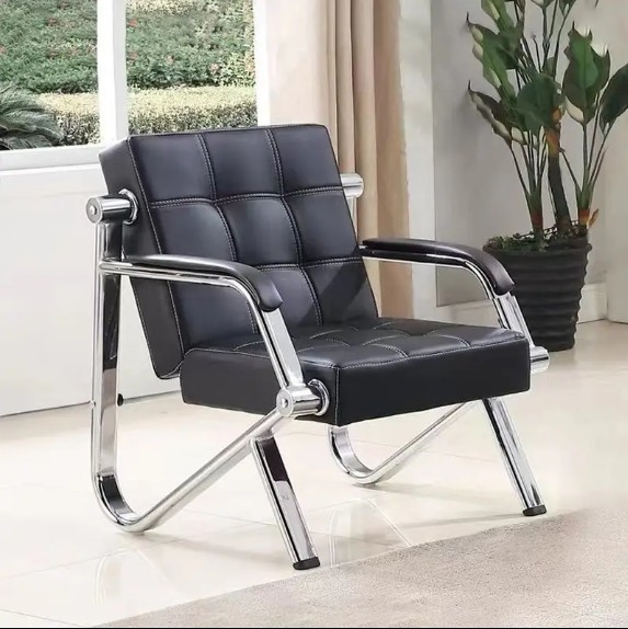 Modern Beauty Spa Salon Waiting Room Sofa Comfort 3 Seater Office Sofa Leather Reception Sofa Couch