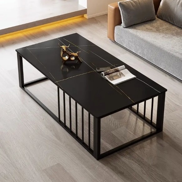 New Products Latest Models Rock Plate Tea Table Office Sofa Coffee Table Combination Reception Room Simple Modern Tea Table